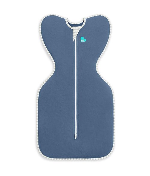 Love To Dream Swaddle UP - Baby Sleep Sack for Self-Soothing | Improves Sleep, Snug Fit, 8-13lb, Denim