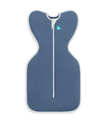 Love To Dream Swaddle UP - Baby Sleep Sack for Self-Soothing | Improves Sleep, Snug Fit, 8-13lb, Denim
