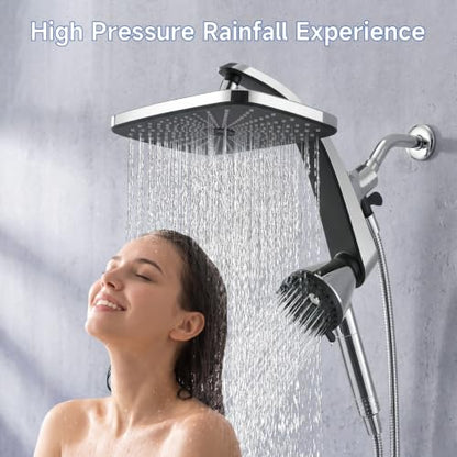High Pressure Handheld Shower Head with Filter & Magnetic Docking - Chrome