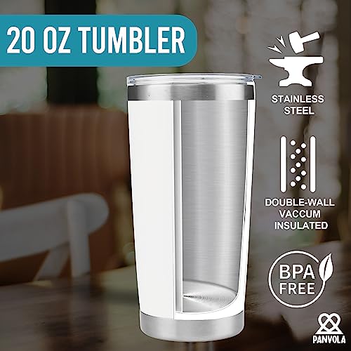Panvola Pastor Insulated Tumbler 20oz - Custom Gift for Pastor or Clergy