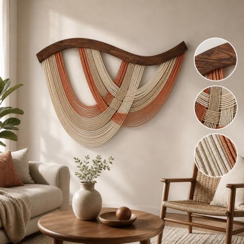 Large Boho Tapestry Wall Hanging - Rustic Wall Art Decor for Living Room