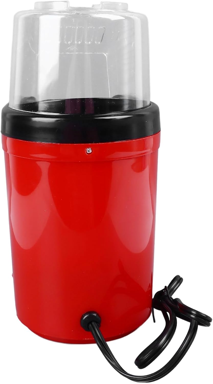 Skiennix Electric Popcorn Maker - Quick & Efficient Hot Air Popper for Movie Nights | Detachable Design