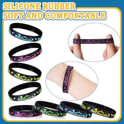 200pcs Christmas Nativity Silicone Bracelets Wristbands - Religious Holiday Gifts