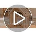 Wooden Wall Shelf for Tonies Figures - House Shape, Fits Toniesbox 1 & 2