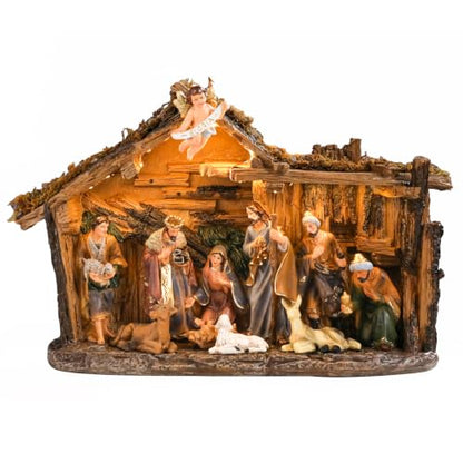 Nativity Scene Lighted Christmas Village Set - Indoor Holiday Decor - Variation of THIS listing