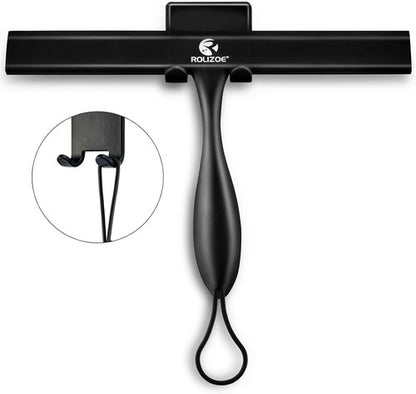 **Bold Shower Squeegee by [Brand Name] - 11" Anti-Rust Silicone with Ergonomic Handle | Perfect for Glass Doors & Windows**