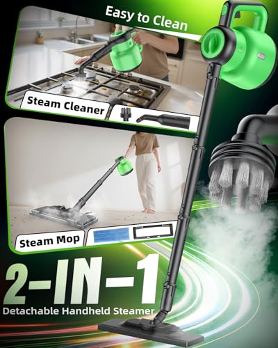 Multi-Surface Steam Mop with Detachable Handheld Cleaner 12-in-1 for Home