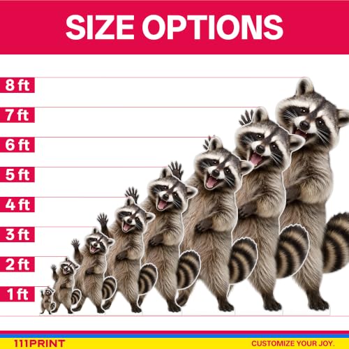 Funny Raccoon Life Size Cardboard Cutout Standee - 1FT Mini