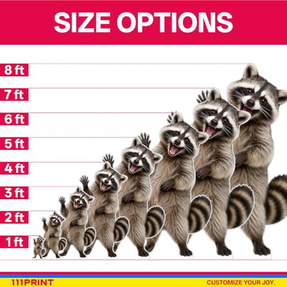 Funny Raccoon Life Size Cardboard Cutout Standee - 1FT Mini