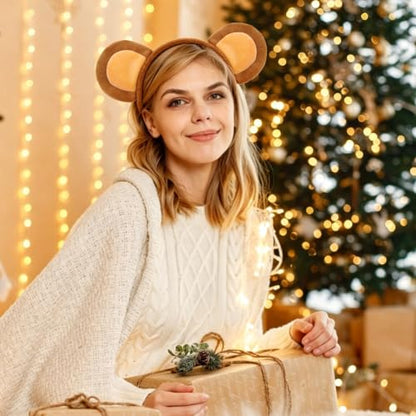 Fuzzy Monkey Ears Headband for Halloween Costume Accessory