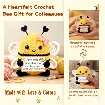 Crochet Bee Amigurumi Coworker Farewell Gift - Knitting