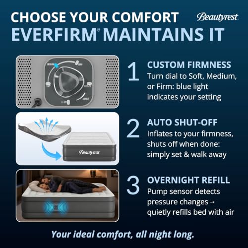 Queen Air Mattress with Dual Pump - 24 Inch Raised, Firm & Cooling Top