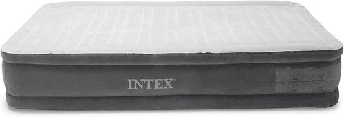 Intex Comfort Dura-Beam Airbed - Elevated Design with Internal Electric Pump | 2020 Model