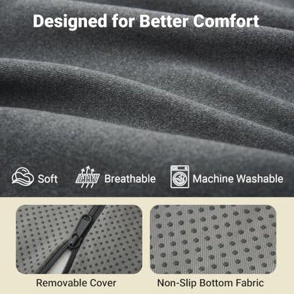 Wider Back Support Pillow with Dual-Layer Foam for Lumbar & Prone Rest