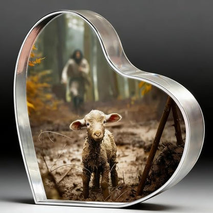 Christian Gifts for Women Baptism Jesus and Lamb Plaque - Birthday Gift