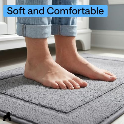 Gorilla Grip Kitchen Rug 30x20 Gray - Non-Slip Floor Mat for High Traffic