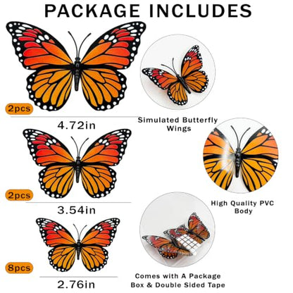12 Pcs Monarch Butterfly Decor Set for Dia De Los Muertos & Ofrenda