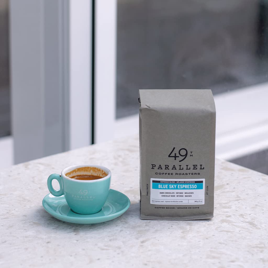 49th Parallel Coffee Roasters - Roasted Coffee Beans (Blue Sky Espresso, 12 ounce)