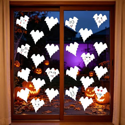 Halloween Ghost Paper Cutouts for Bulletin Boards and Crafts, 4 Inch, 100 Pieces