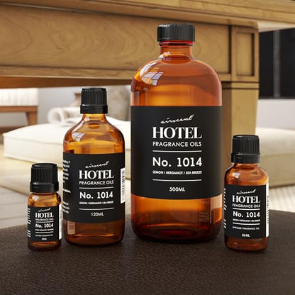 AirScent Hotel Diffuser Oil No. 1014 - The Iconic 5-Star Hotel Coastal Blend - Lemon Bergamot Sea Breeze - 10 mL Premium Fragrance Oil for Ultrasonic and Waterless Diffusers and Crafting
