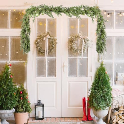 9ft Artificial Pine Christmas Garland for Holiday Decor - Realistic Greenery for Mantel & Doorway