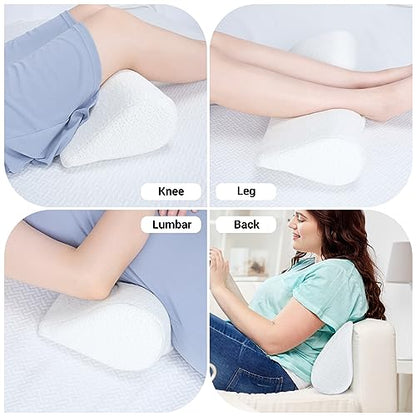 COOLBEBE Cervical Neck Pillows for Pain Relief, 2PCS Drop-Shaped Memory Foam Support Pillows for Bolster, Neck Roll Pillow for Sleeping and Spine Protecting(2pack)