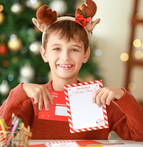 Christmas Letters from Santa Kit with Certificates & Envelopes - 10 Sets