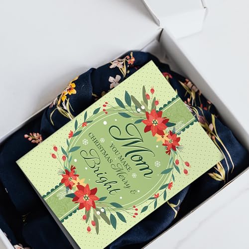 Mom Christmas Card - Sentimental Holiday Greeting Card from Daughter or Son