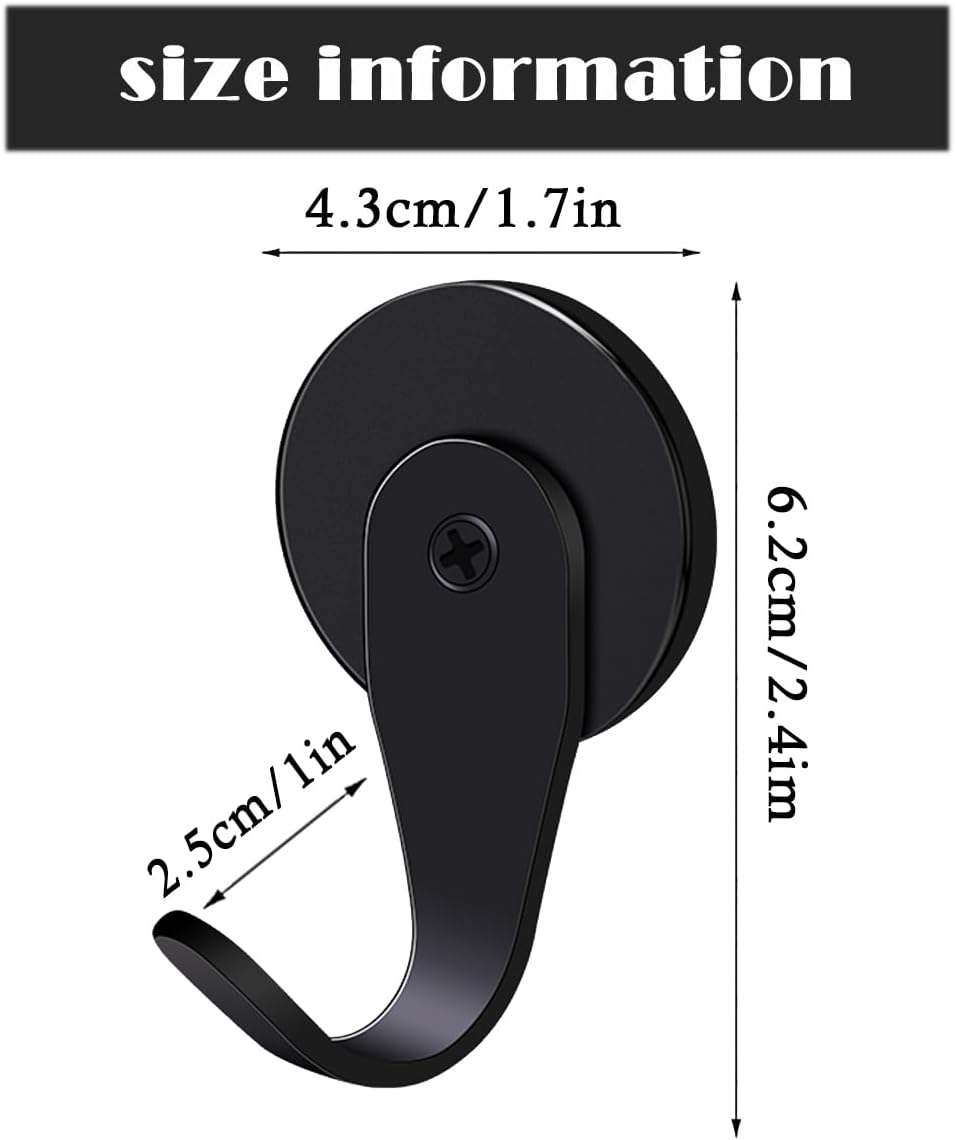 Skiennix Magnetic Wreath Hanger - Heavy Duty Hook Holds Up to 11lbs for Metal Doors & Christmas Decor