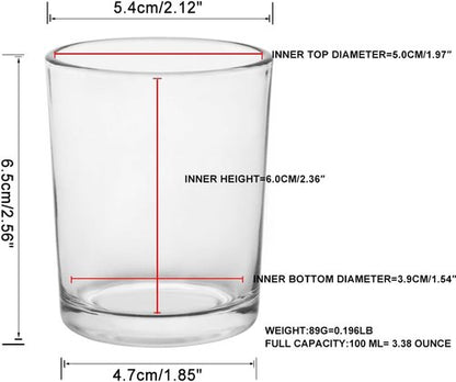 Clear Mercury Glass Tea Light Holders by [Brand Name] - Elegant Votive Candle Holders for Weddings & Home Decor | Set of 36