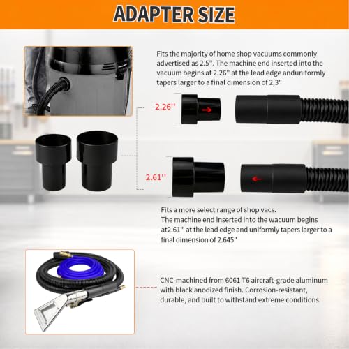 Shop Vacuum Carpet & Upholstery Extractor Hose Kit with Stainless Steel Wand