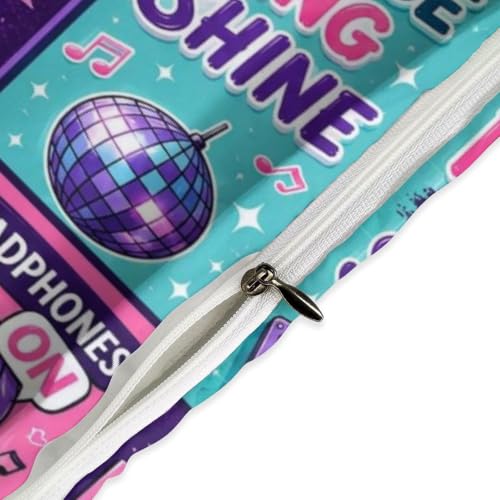Kpop Music Love Life Better With Kpop Duvet Cover Set Queen Size 90x90 - 3 Piece with Pillowcases