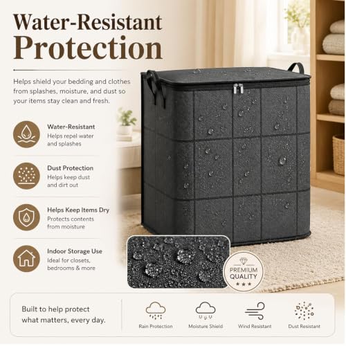XXL Capacity Foldable Clothing Storage Bags - 2 Pack