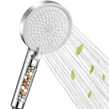 Filtered Shower Head with Handheld High Pressure 3 Spray Modes - Chrome