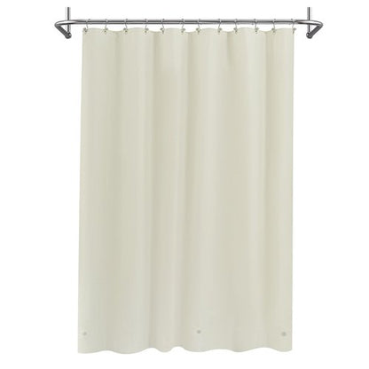 Mrs Awesome Beige Shower Curtain Liner with 3 Magnets, 72x72 Premium Flexible Sturdy Plastic Shower Curtain for Bathroom Lightweight & Waterproof, Beige