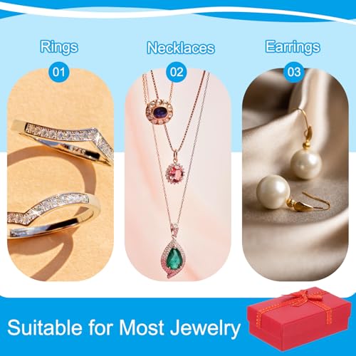 120 Pcs Jewelry Gift Boxes with Lid Ribbon Small Packaging Gift Box Set