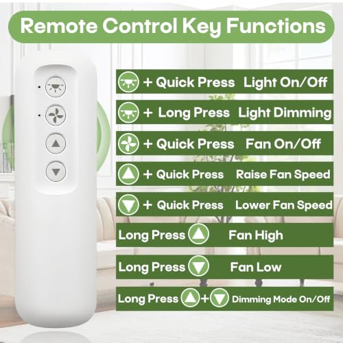 Universal Ceiling Fan Remote Control for Hunter Fans - 99813 Compatible