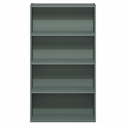 Furinno PASIR Book Shelf, 4-Tier Bookshelf, Bookcase, 9.4" x 23.6" x 41.7", for Living Room, Bedroom, Home Office, Sage Green