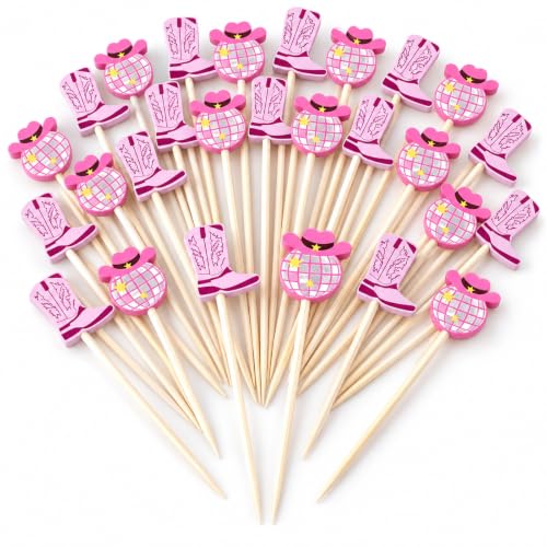 Disco Cowgirl Cocktail Picks - 100 Eco-Friendly Bamboo Food & Drink Skewers