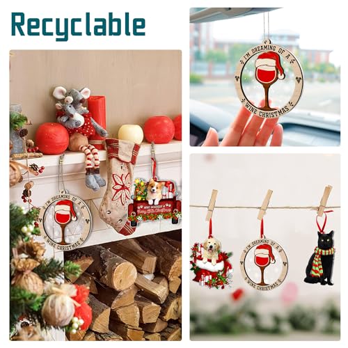 Wine Ornament Christmas Decorations - Wine Lovers Gift, 2026 Variation
