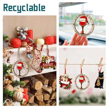 Wine Ornament Christmas Decorations - Wine Lovers Gift, 2026 Variation