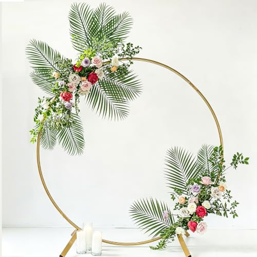 20Pcs Artificial Palm Leaves Faux Palm Fronds for Tropical Party Decor - Green
