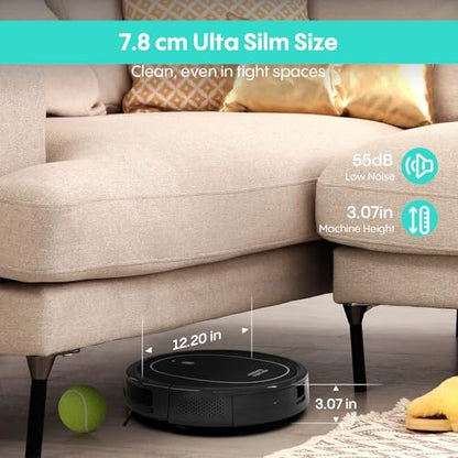 Robot Vacuum and Mop Combo with 5000Pa Suction, Self-Charging, App & Alexa Control