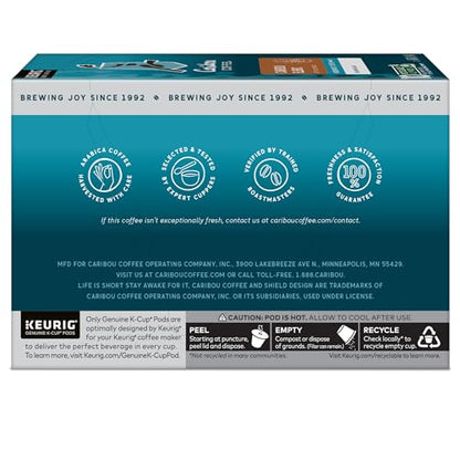 Caribou Coffee Caribou Blend Keurig Single-Serve K-Cup Pod, Medium Roast Coffee, 60 Count (6 Packs of 10)