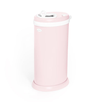 Ubbi Steel Diaper Pail - Odor Locking Design, No Special Bags Needed | Award-Winning, Blush Pink