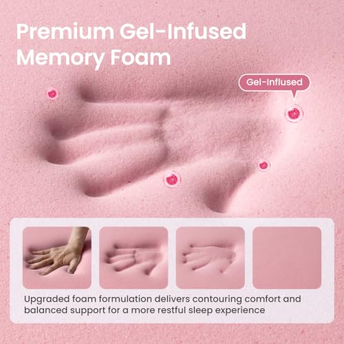 Queen Cooling Gel Memory Foam Mattress Topper - 3 Inch High Density Elite