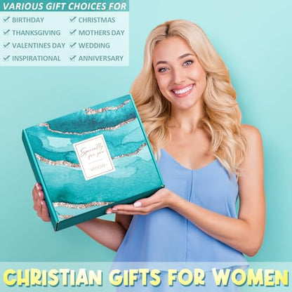 Christian Birthday Gifts for Women - Inspirational Religious Gift Set - Variation of Christian