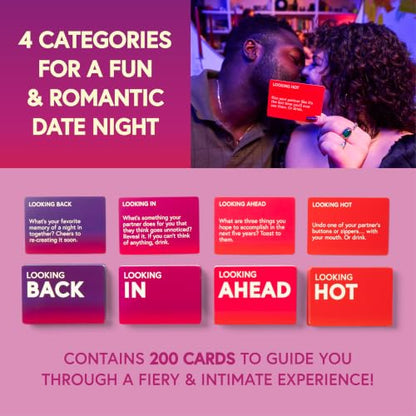 Couples Drinking Card Game - Love Laugh Drink for Date Night and Romance