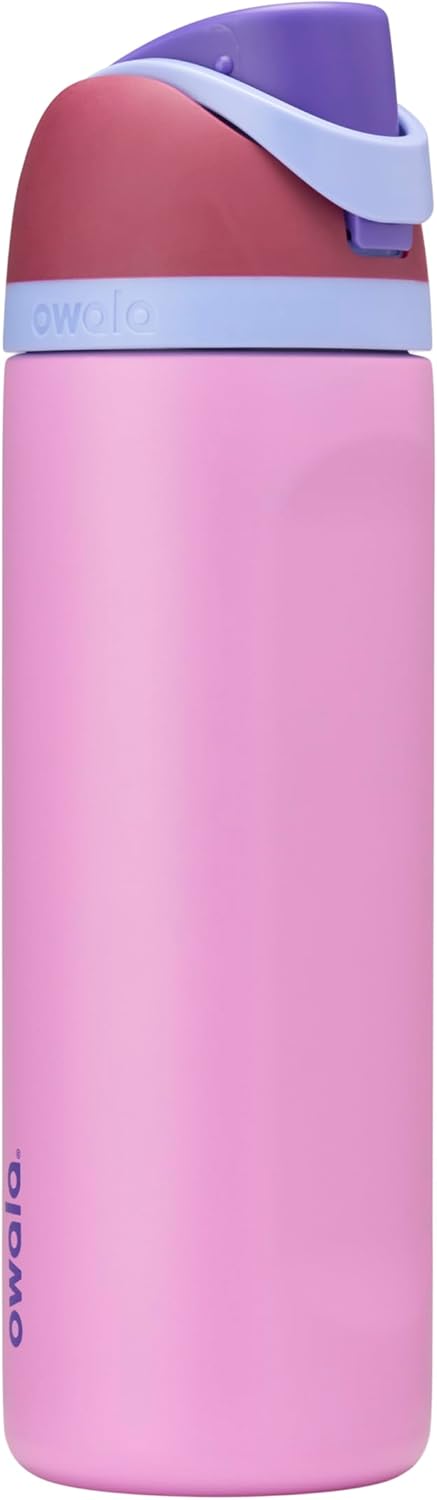 Owala FreeSip Insulated Stainless Steel Water Bottle - BPA-Free, 24 oz, Plum/Orchid Color