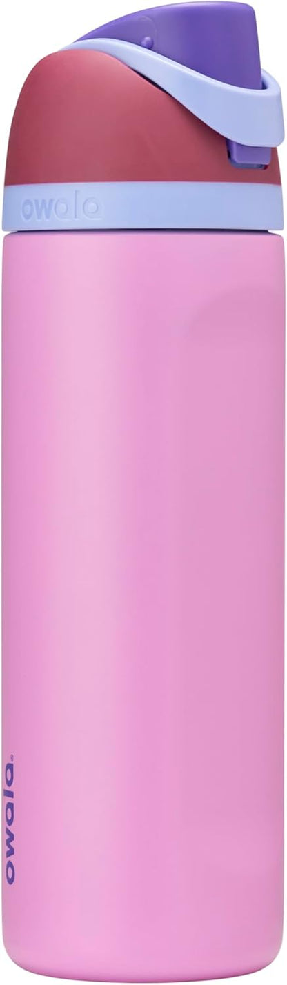Owala FreeSip Insulated Stainless Steel Water Bottle - BPA-Free, 24 oz, Plum/Orchid Color